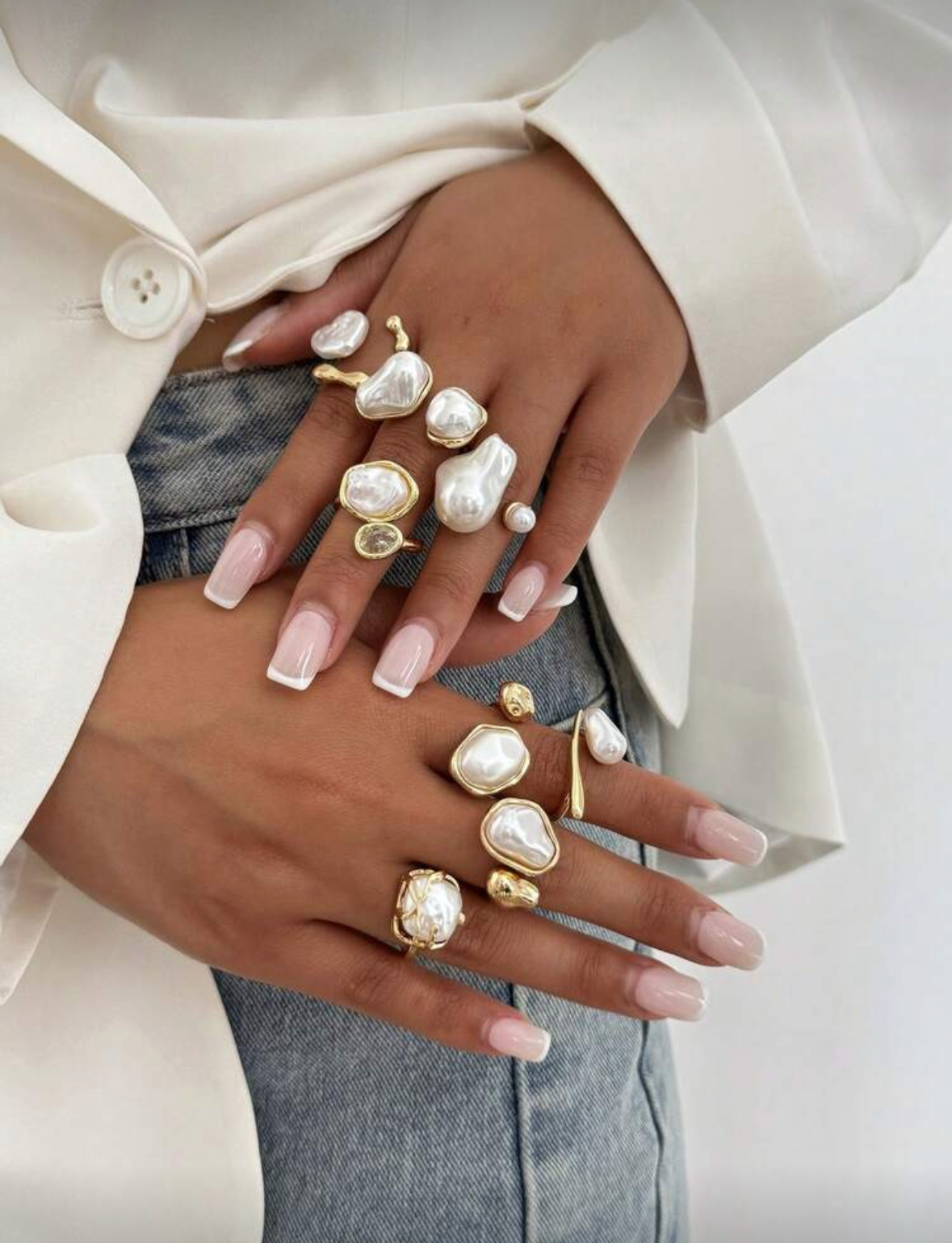 11 bague métallique couleur OR