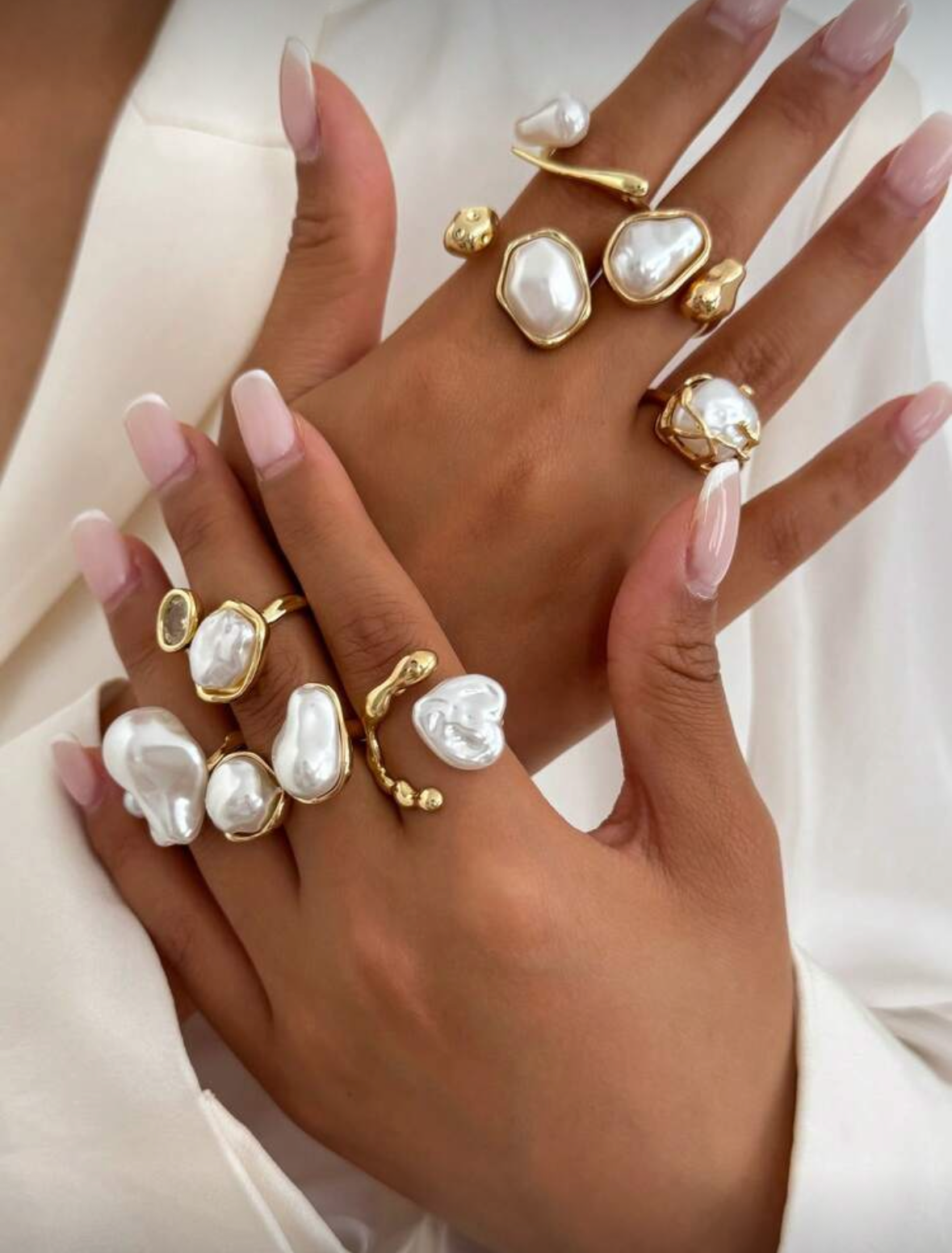 11 bague métallique couleur OR