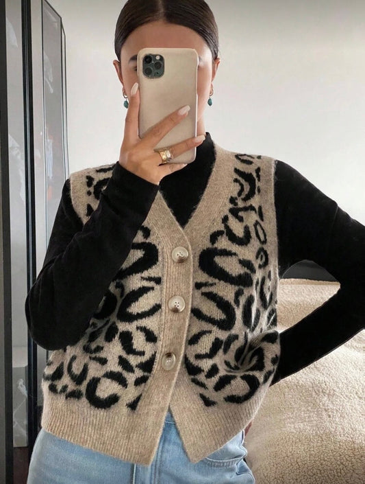 Gilet sans manche col en V