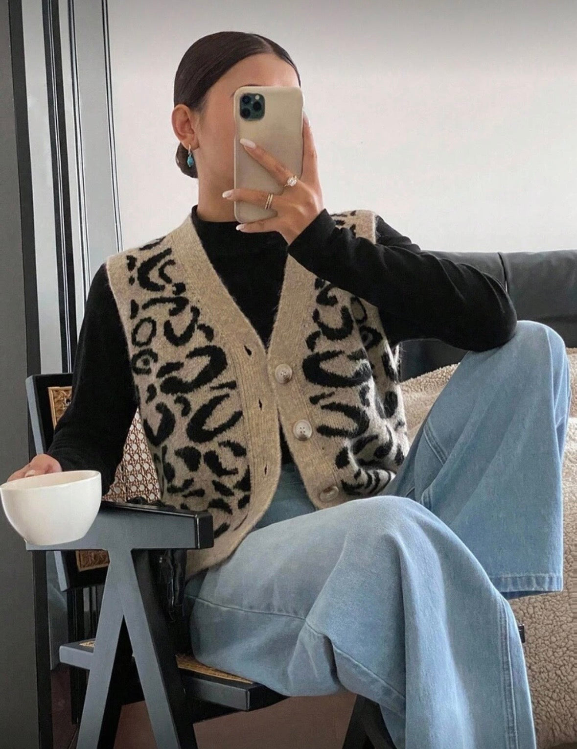 Gilet sans manche col en V