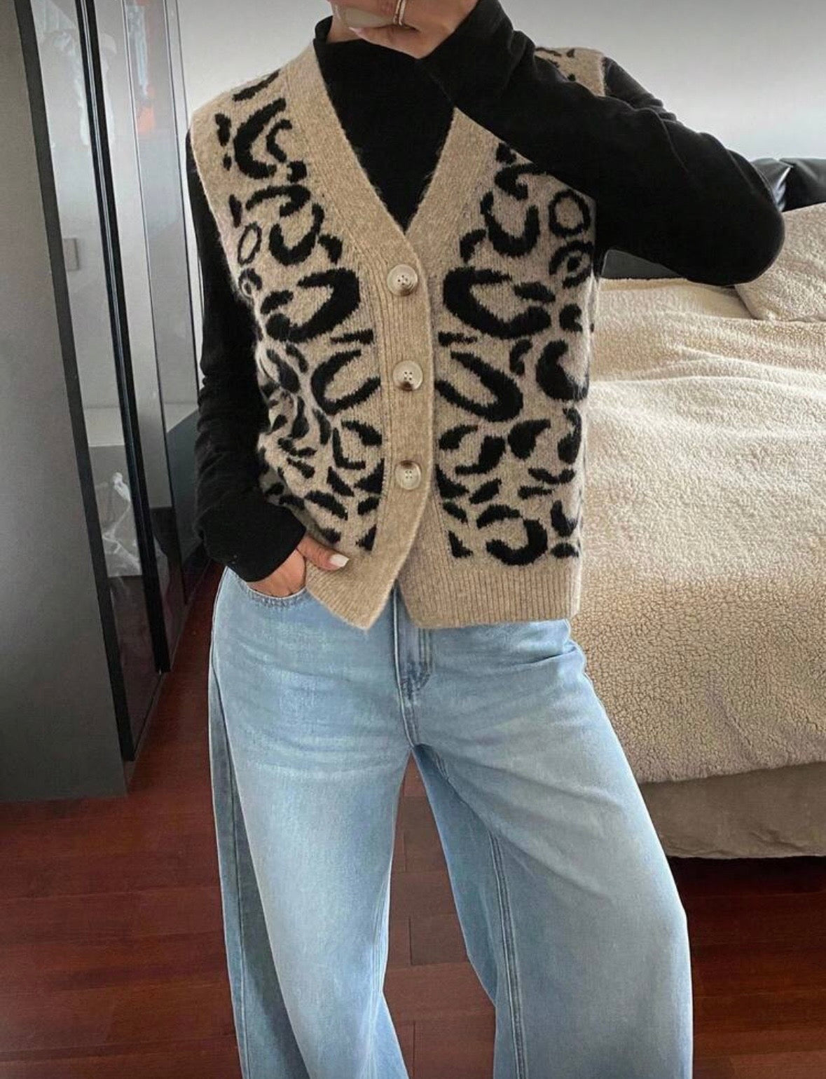 Gilet sans manche col en V