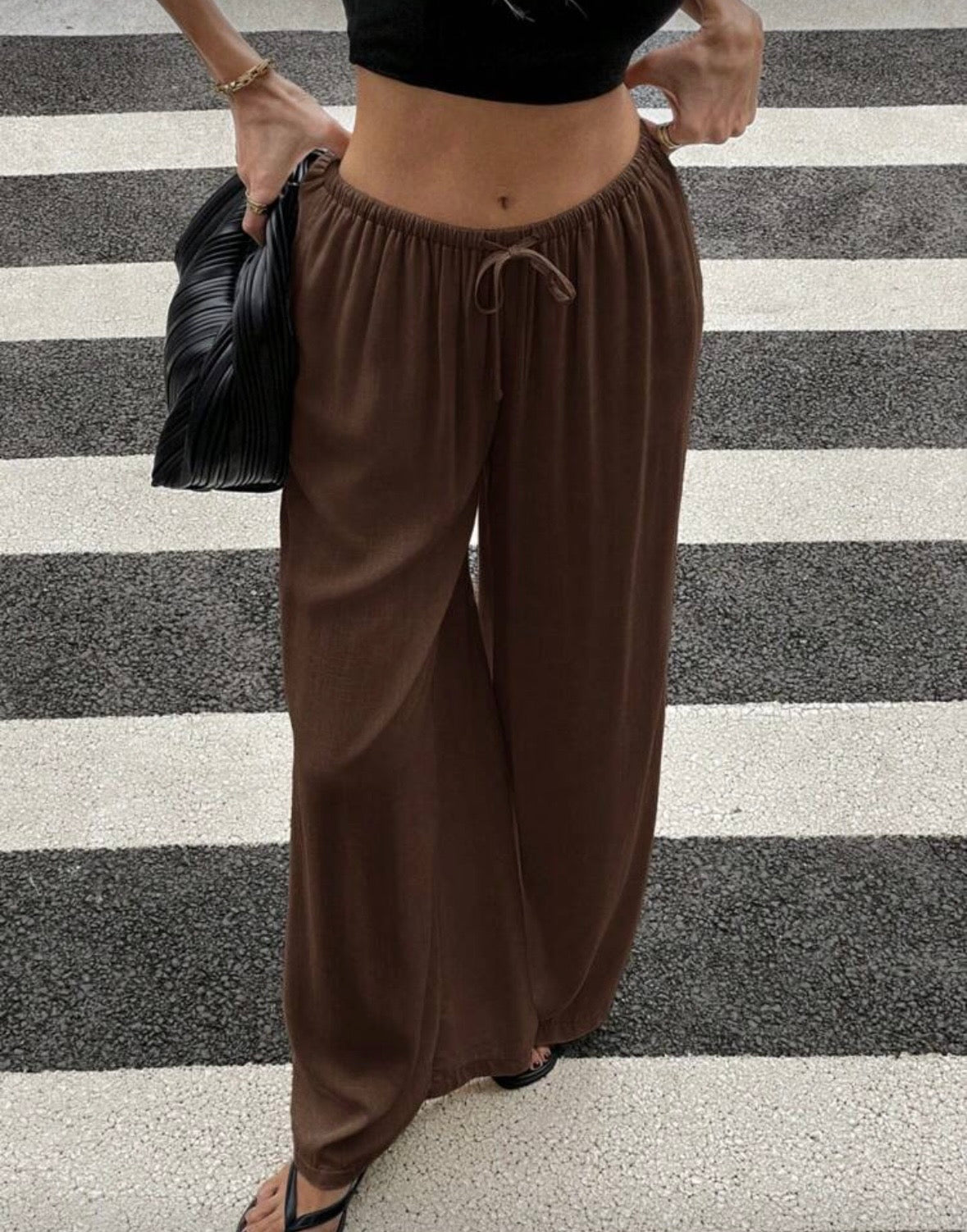 Pantalon droit en lin