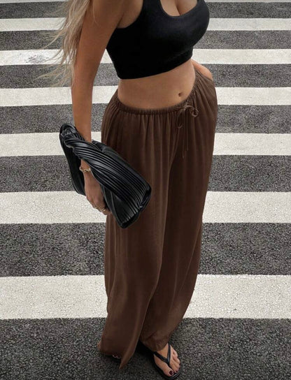 Pantalon droit en lin