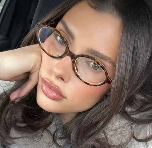 Lunette ronde léopard