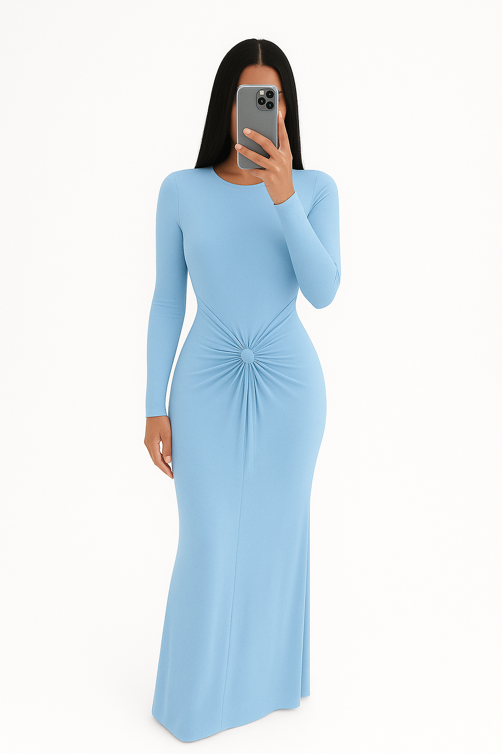 Robe Longue Élégante – Manches Longues